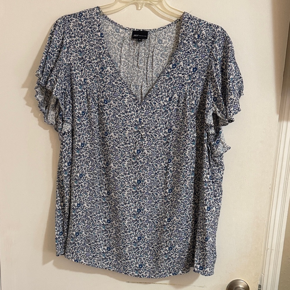Jones New York Floral Blouse